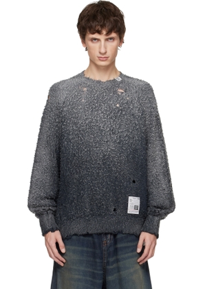 Maison MIHARA YASUHIRO Gray Sun Faded Like Sweater