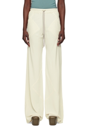 Rick Owens Off-White Hollywood Drawstring Bias Lounge Pants