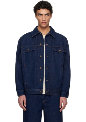 A.P.C. Navy Elvis Denim Jacket