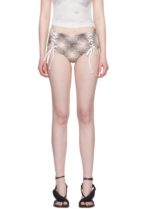 Collina Strada Purple Lace Up Panty Briefs