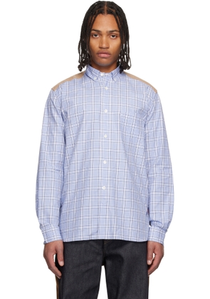 Junya Watanabe Blue & Orange Quilted Shirt