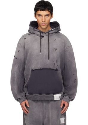 Maison MIHARA YASUHIRO Black Sun Faded Like Hoodie