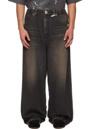 Maison MIHARA YASUHIRO Black Light Denim Wide Jeans