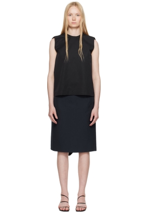 LII Black Shoulder Loop Top