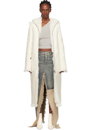 Rick Owens Off-White Concordians Klaus Reversible Shearling Coat