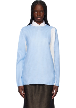 Comme des Garçons Shirt Blue Crewneck Sweater