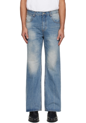 TONYWACK Blue Flared-Leg Jeans