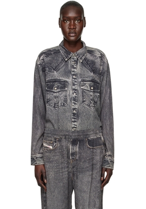 Diesel Gray S-Gils-Dnm Shirt