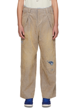 ADER error Beige Carid Trousers