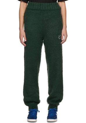 ADER error Green Embroidered Sweatpants