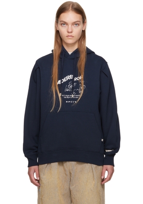 ADER error Navy Caner Hoodie