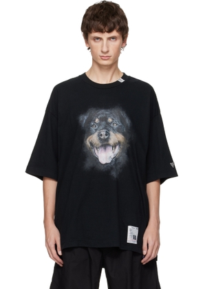 Maison MIHARA YASUHIRO Black Dog Printed T-shirt