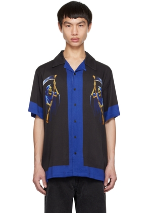 Stolen Girlfriends Club Black & Blue Grim Hearts Shirt