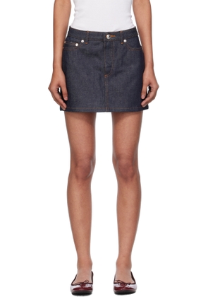 A.P.C. Navy High-Rise Denim Miniskirt