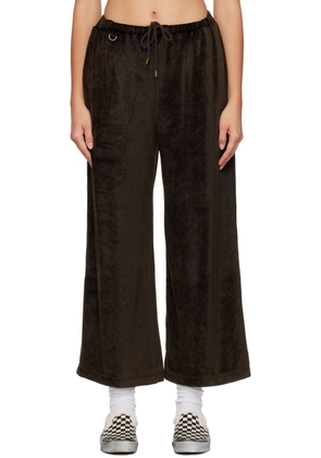 doublet Brown Crystal-Cut Lounge Pants