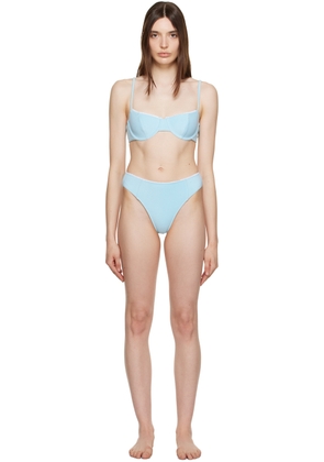 Frankies Bikinis SSENSE Exclusive Blue Pam & Jenna Bikini