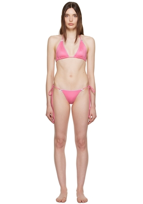 Frankies Bikinis SSENSE Exclusive Pink Tia & Mackenzie Bikini