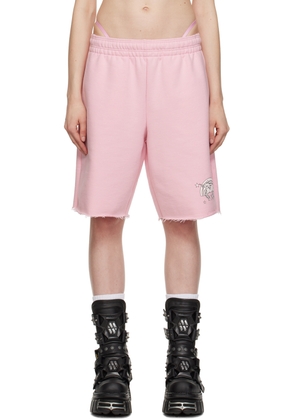 VETEMENTS Pink Magic Unicorn Shorts