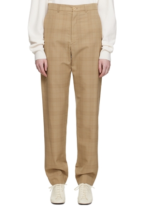 LEMAIRE Brown Loose Suit Trousers