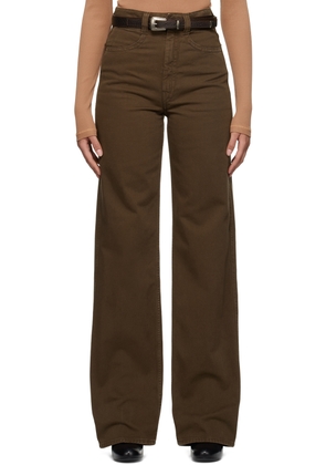 LEMAIRE Brown Straight-Leg Jeans