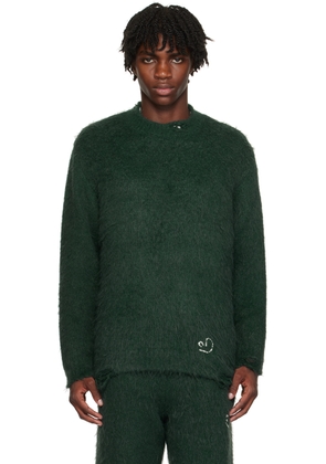 ADER error Green Crewneck Sweater