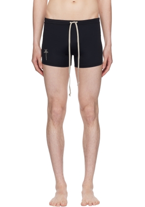 Rick Owens Black Champion Edition Jersey Swim Shorts