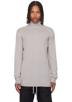Rick Owens Gray Concordians Oversized Turtle Sweater