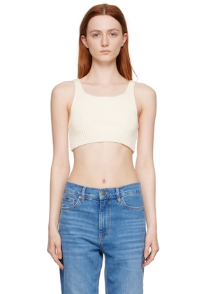 BOSS Off-White Scoop Neck Tank Top