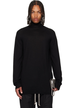 Rick Owens Black Concordians Oversized Turtle Sweater