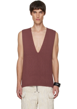 Rick Owens Pink Concordians V Tank Top