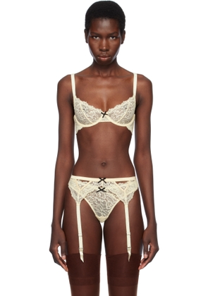 Fleur du Mal Off-White Bianca Lace Bra