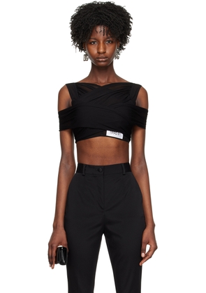 Dolce&Gabbana Black Kim Kardashian Edition V-Neck Top