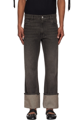 Coperni Black Loose-Fit Boyfriend Jeans