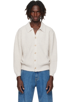 COMMAS Off-White Textured Knit Cardigan