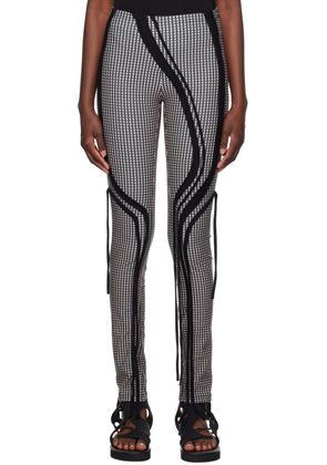 Ottolinger Green & Pink Strappy Leggings