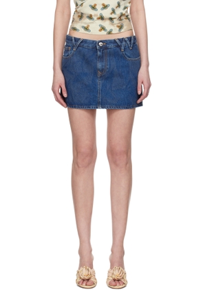 Vivienne Westwood Blue Foam Denim Miniskirt