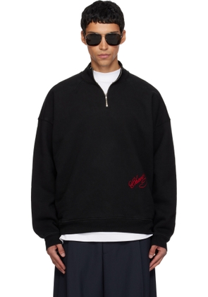 WILLY CHAVARRIA Black Bravo Quarter Zip Jacket