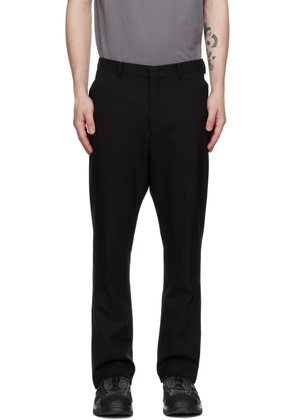 KANGHYUK Black Bell Bottom Silhouette Trousers