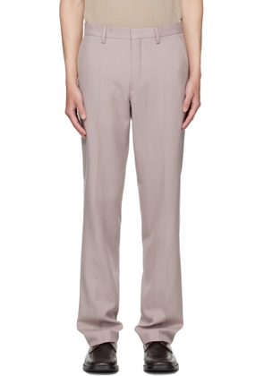 Dries Van Noten Purple Wool Trousers