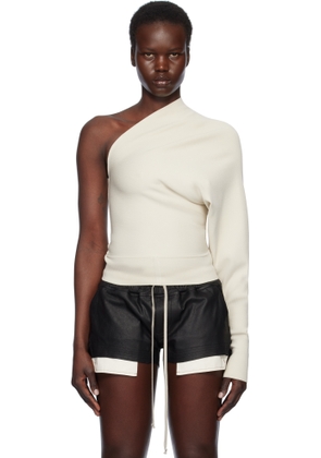 Rick Owens Off-White Hollywood One Shoulder Top