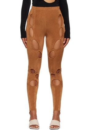 TYRELL SSENSE Exclusive Brown Leggings
