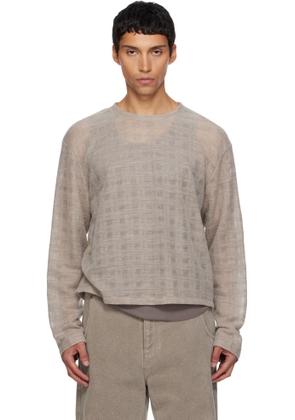 mfpen Beige Round Neck Sweater