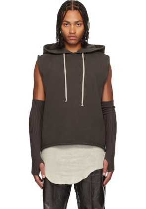 Rick Owens Gray Concordians Tunic Hoodie