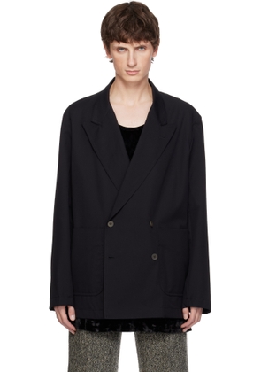 Dries Van Noten Black Shirt Blazer