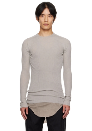 Rick Owens Off-White Concordians Ribbed Round Neck Sweater