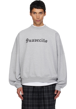 WILLY CHAVARRIA Gray 'Suavecito' Hooligan Sweatshirt