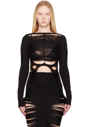 Rick Owens Black Hollywood Anja LS T-shirt