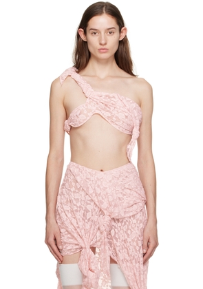 Yuhan Wang Pink Knot Camisole