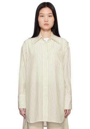 CO Off-White Striped Button Down Shirt