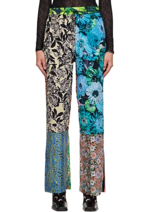 Marine Serre Multicolor Scarves Trousers